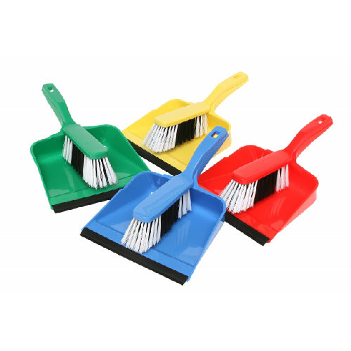 EDCO - DUST PAN AND BRUSH  RED