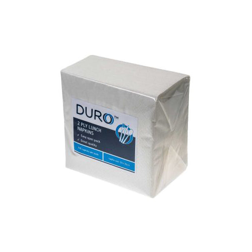 CAPRICE - DURO 2PLY LUNCH NAPKIN WHITE