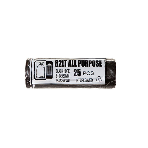 AP - BIN LINER 82LT ROLL BLACK