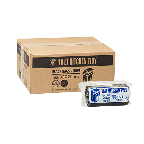 AP - KITCHEN TIDY SMALL 18LT BLACK 1000