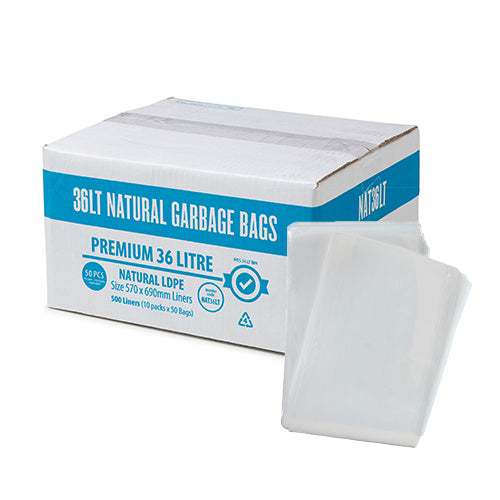 AP - PREMIUM NATURAL 36L CLEAR LDPE