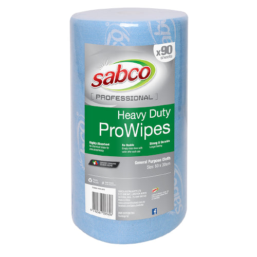 SABCO -  HEAVY DUTY  PROWIPES BLUE 90SHE