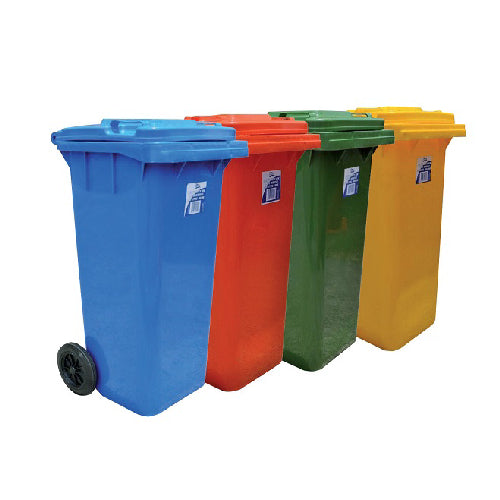 EDCO - HEAVY DUTY BIN WITH WHEELS 120L-B