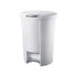 OATES - 50 LITRE PUSH/PEDAL BIN - WHITE