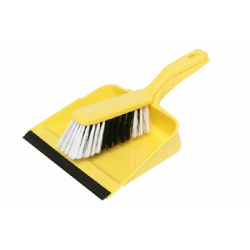 EDCO - DUST PAN AND BRUSH  YELLOW