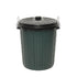 EDCO - PLASTIC GARBAGE BIN W/LID-GRN 73L