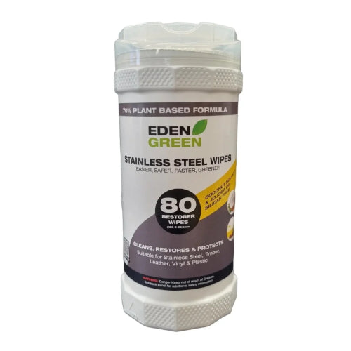 IC - EDEN GREEN STAINLESS STEEL WIPES 80