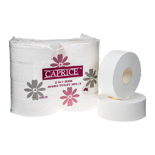 CAPRICE - GREE JUMBO T/ROLL 2PLY 300M