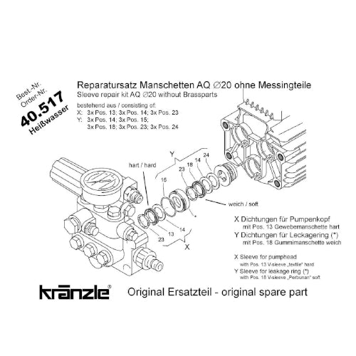 KRANZLE - REPAIR KIT SEAL FOR AQ-THERM