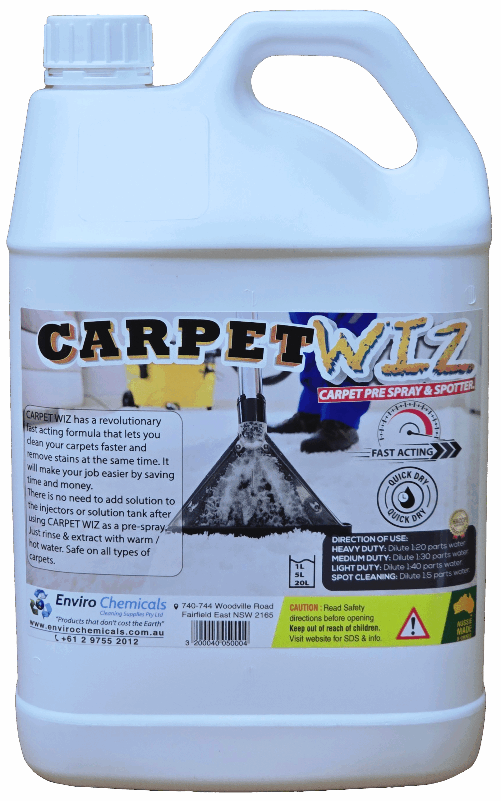 EC - CARPET WIZ PRESPRAY SPOTTER LEMOM5L