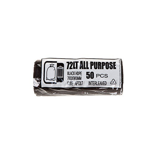 AP - CONTRACTOR BIN LINER 72L ROLL X 500