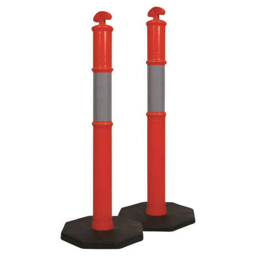 PSP - HI-VIS ORANGE BOLLARD & 6KG BASE