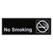 ECS - NO SMOKING SIGN - BLK & WHITE