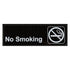 ECS - NO SMOKING SIGN - BLACK AND WHITE