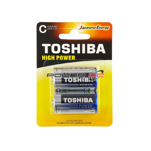 PWRDC - TOSHIBA ALKALINE C BATTERY-2PK