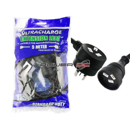 PWRDC - 5M BLACK EXTENTION LEAD-UR240/5P