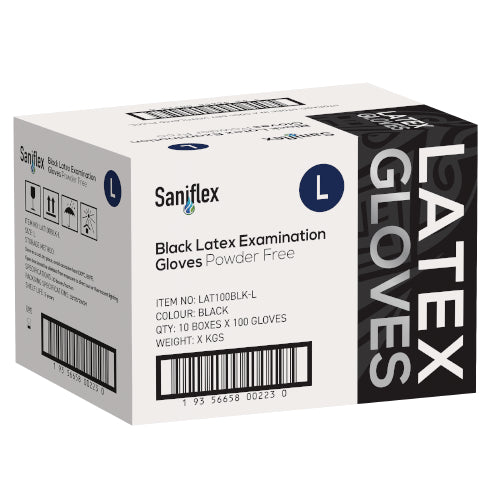 SF - LATEX EXAMINATION GLOVES LARGE
