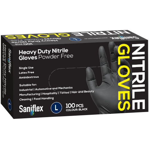 SF - HEAVY DUTY BLACK NITRILE LARGE