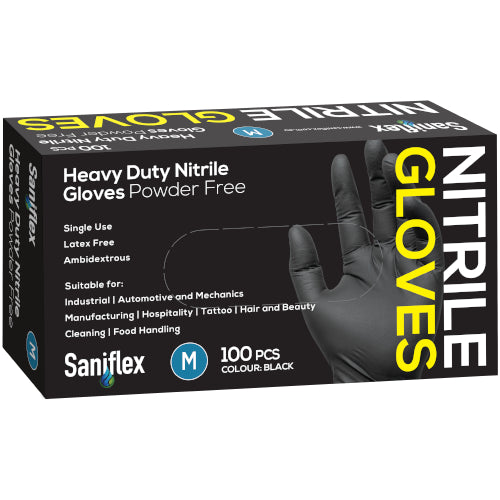 SF - HEAVY DUTY BLACK NITRILE MEDIUM