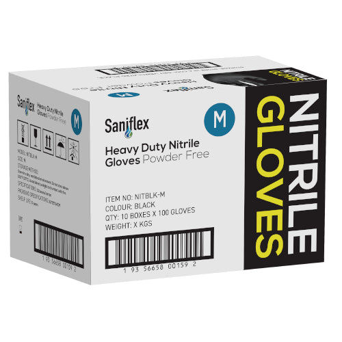 SF - HEAVY DUTY BLACK NITRILE MEDIUM
