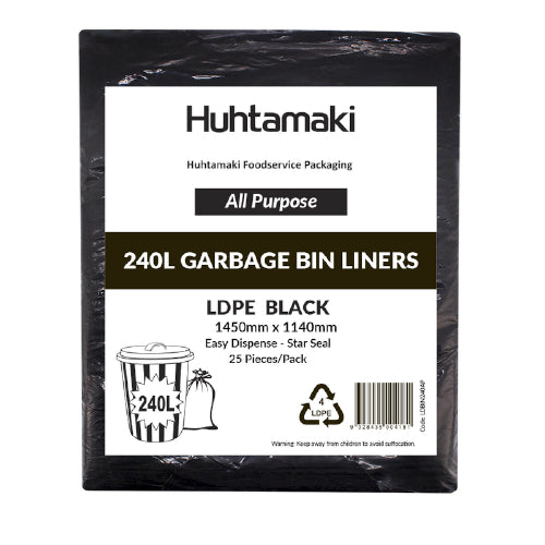 TP - 120LT LD H/DUTY BLK B/LINER