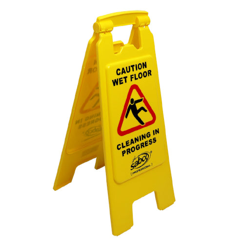 SABCO - CAUTION WET FLOOR A FRAME YELLOW