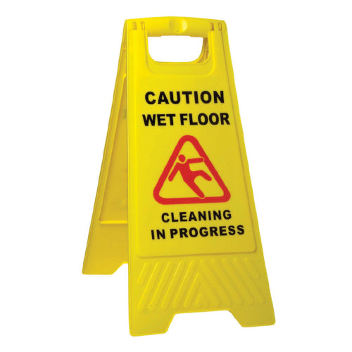 SABCO - CAUTION WET FLOOR A FRAME YELLOW