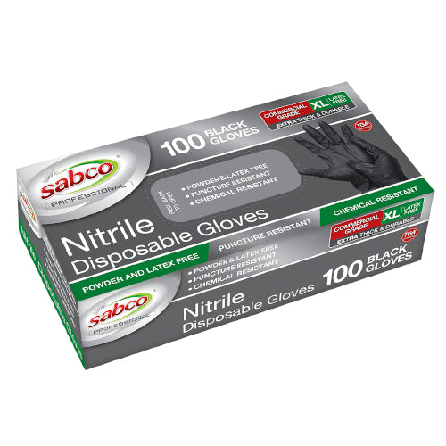 SABCO - PROFESSIONAL BLACK NITRILE XL