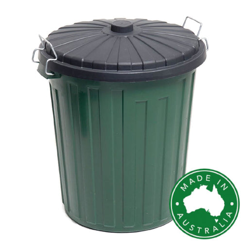 SABCO - 46 LITRE PLASTIC GARBAGE BIN GRE