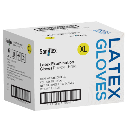 SF - LATEX EXAMINATION GLOVES XLARGE