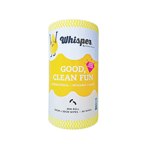 WP - WHISPER WIPE ROLL HEAVY DUTY YELLOW