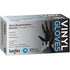 SF - VINYL DISPOSABLE GLOVES BLACK MEDIU