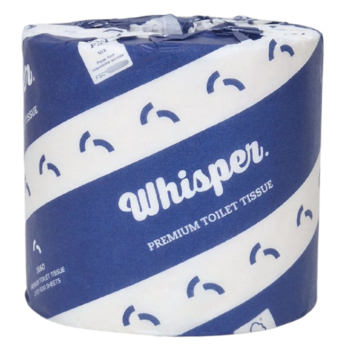 WP - WHISPER TOILET ROLL 2PLY 600 SHEETS